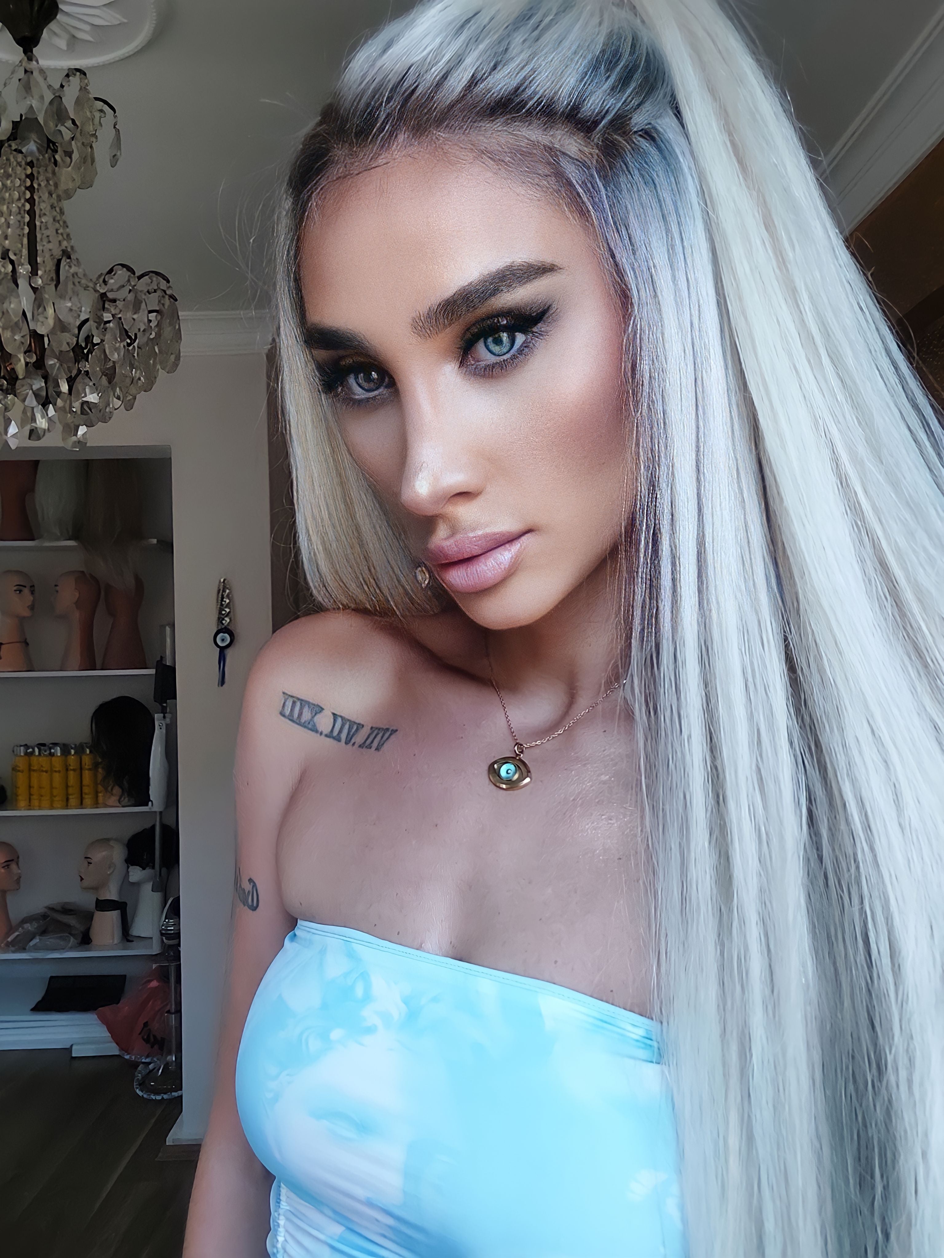 GLAM ROSE BUZ SARIŞIN DANTEL PERUK ÜNİTESİ