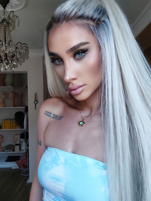 GLAM ROSE BUZ SARIŞIN DANTEL PERUK ÜNİTESİ
