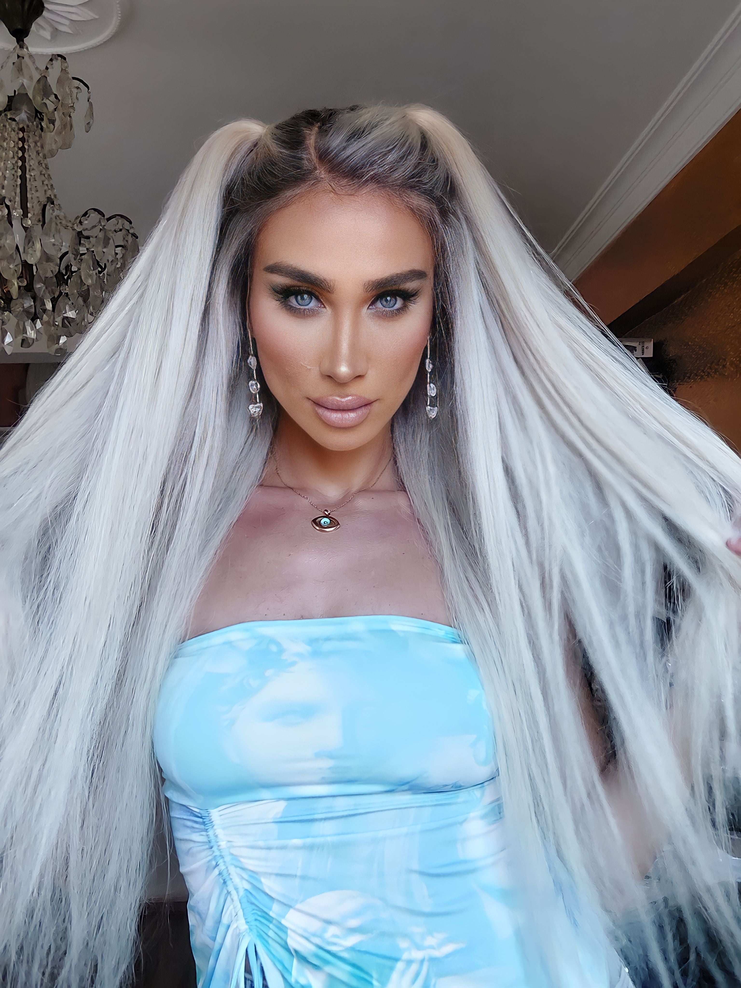 GLAM ROSE BUZ SARIŞIN DANTEL PERUK ÜNİTESİ