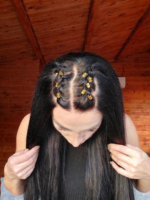 STEFANI NATUREL SİYAH HD  DANTEL PERUK ÜNİTESİ