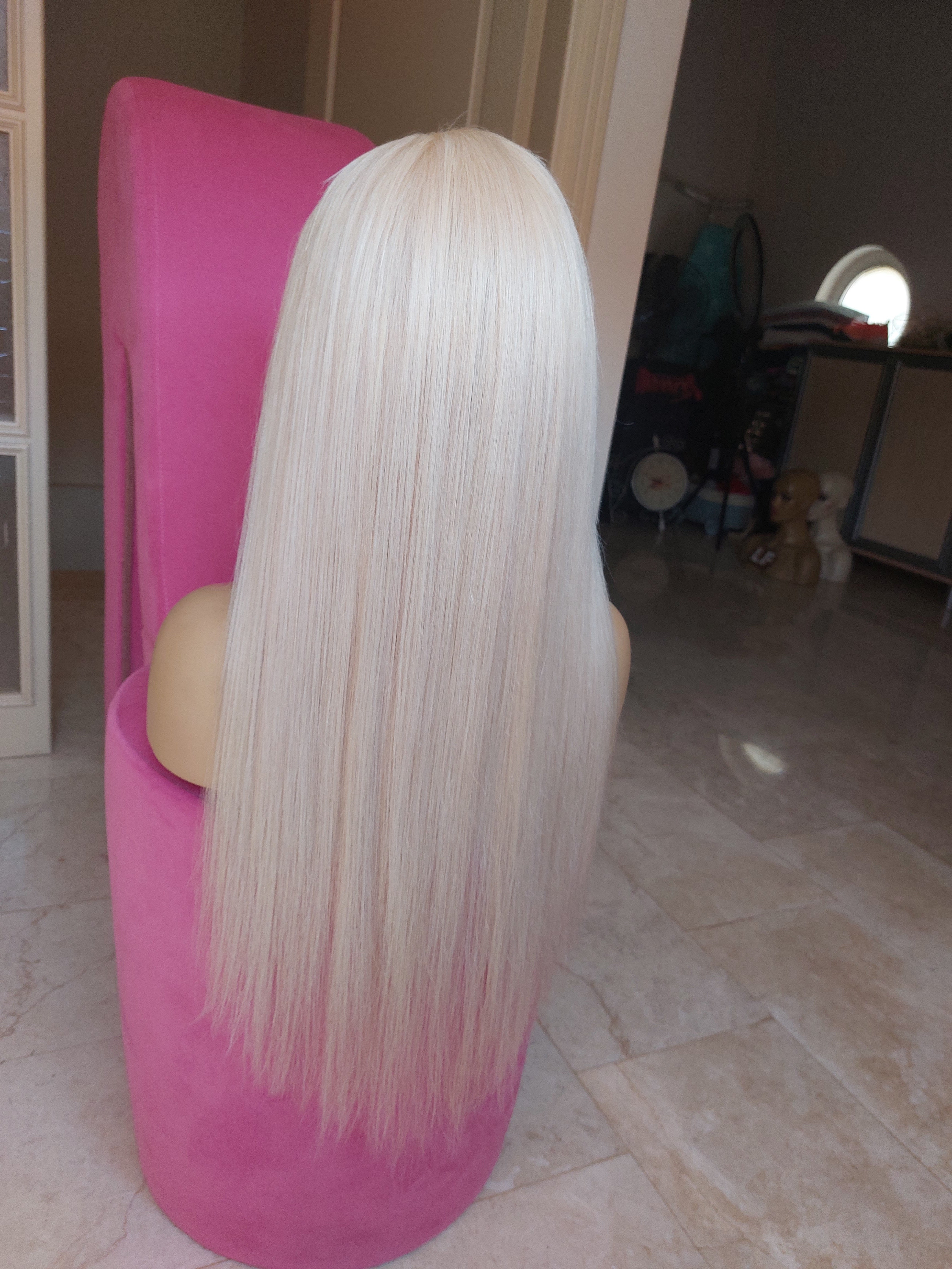 BARBIE PLATİN SARIŞIN DANTEL PERUK ÜNİTESİ