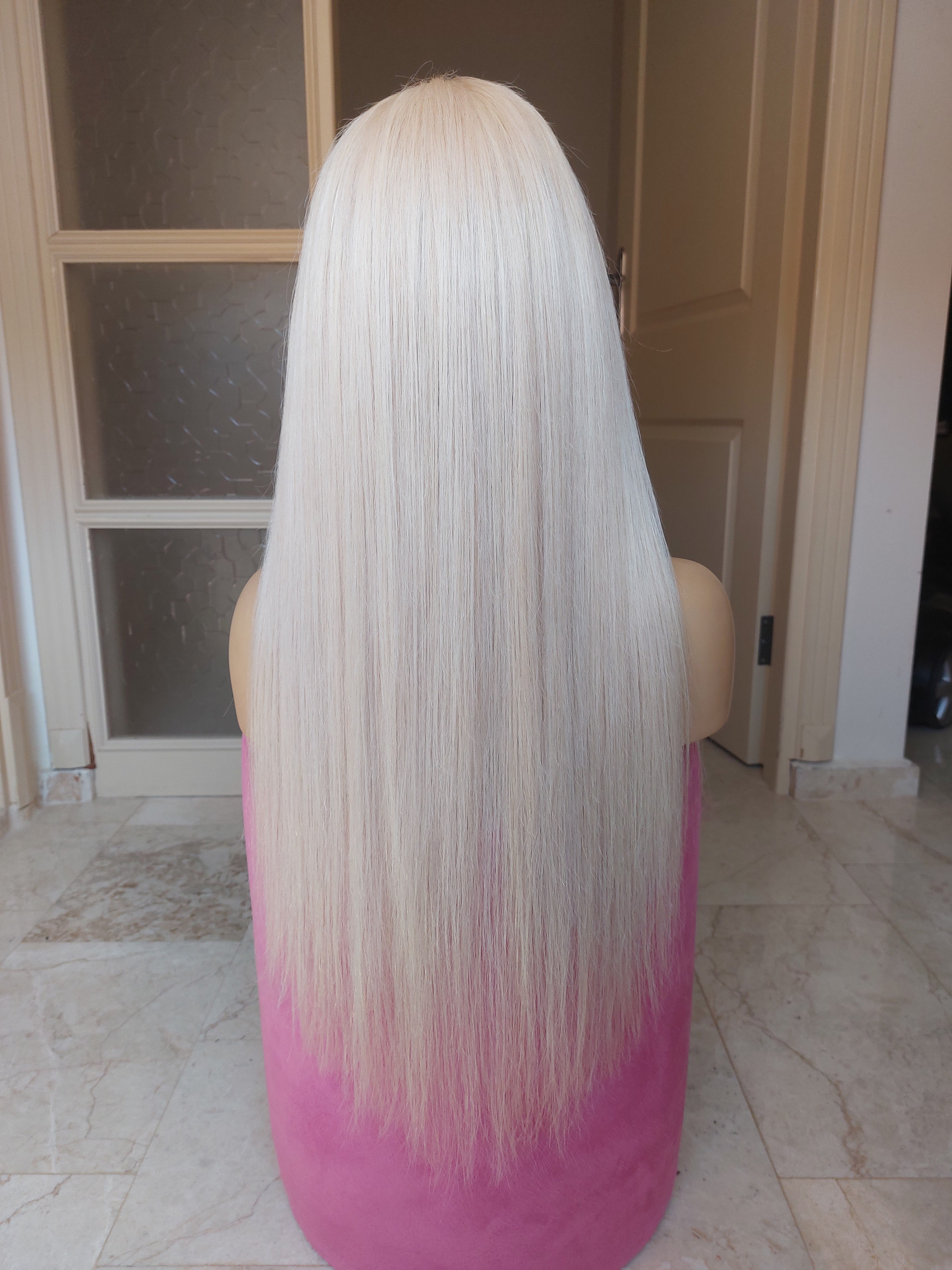 BARBIE PLATİN SARIŞIN DANTEL PERUK ÜNİTESİ