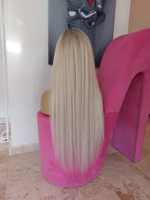 GLAM ROSE BUZ SARIŞIN DANTEL PERUK ÜNİTESİ