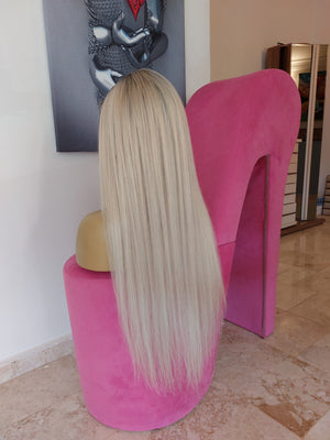 GLAM ROSE BUZ SARIŞIN DANTEL PERUK ÜNİTESİ