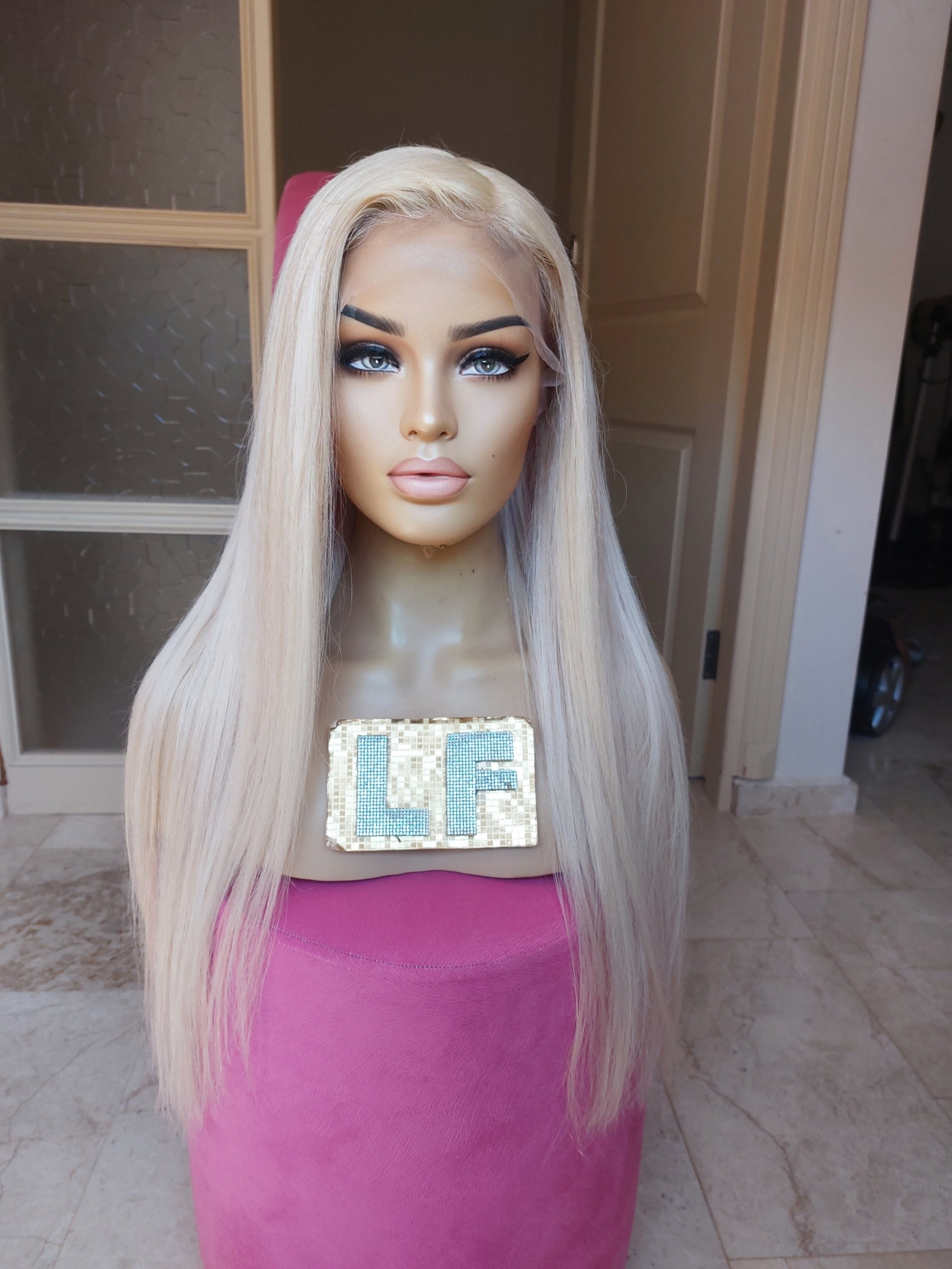 BARBIE PLATİN SARIŞIN DANTEL PERUK ÜNİTESİ