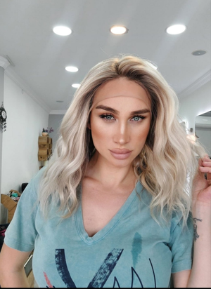 LEONA BUZ SARIŞIN DANTEL PERUK ÜNİTESİ