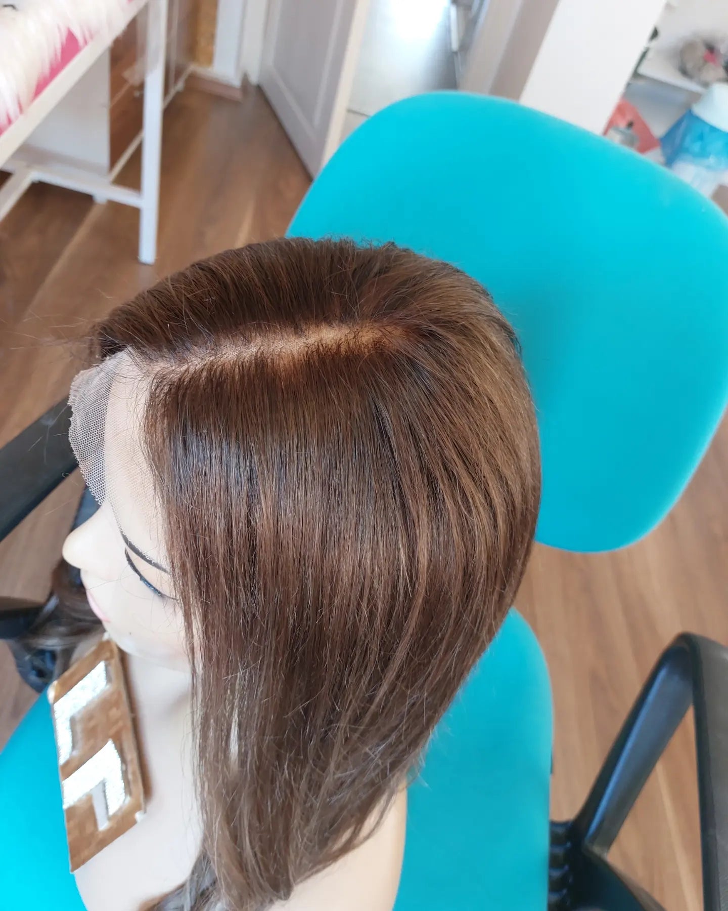 CHLOE BAL SARIŞIN IŞILTILI DANTEL PERUK ÜNİTESİ