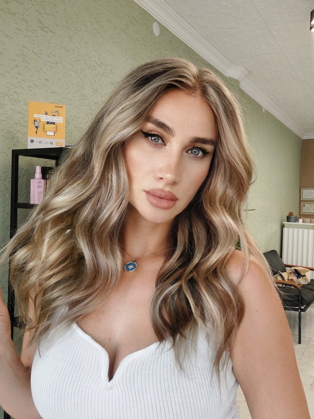 NATALIE SARIŞIN BALYAJ DANTEL PERUK ÜNİTESİ