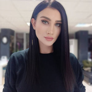 SANDALFON NATUREL RENK DANTEL PERUK ÜNİTESİ