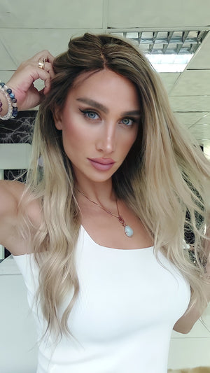 ILYA SARIŞIN RÖFLELİ DANTEL PERUK ÜNİTESİ