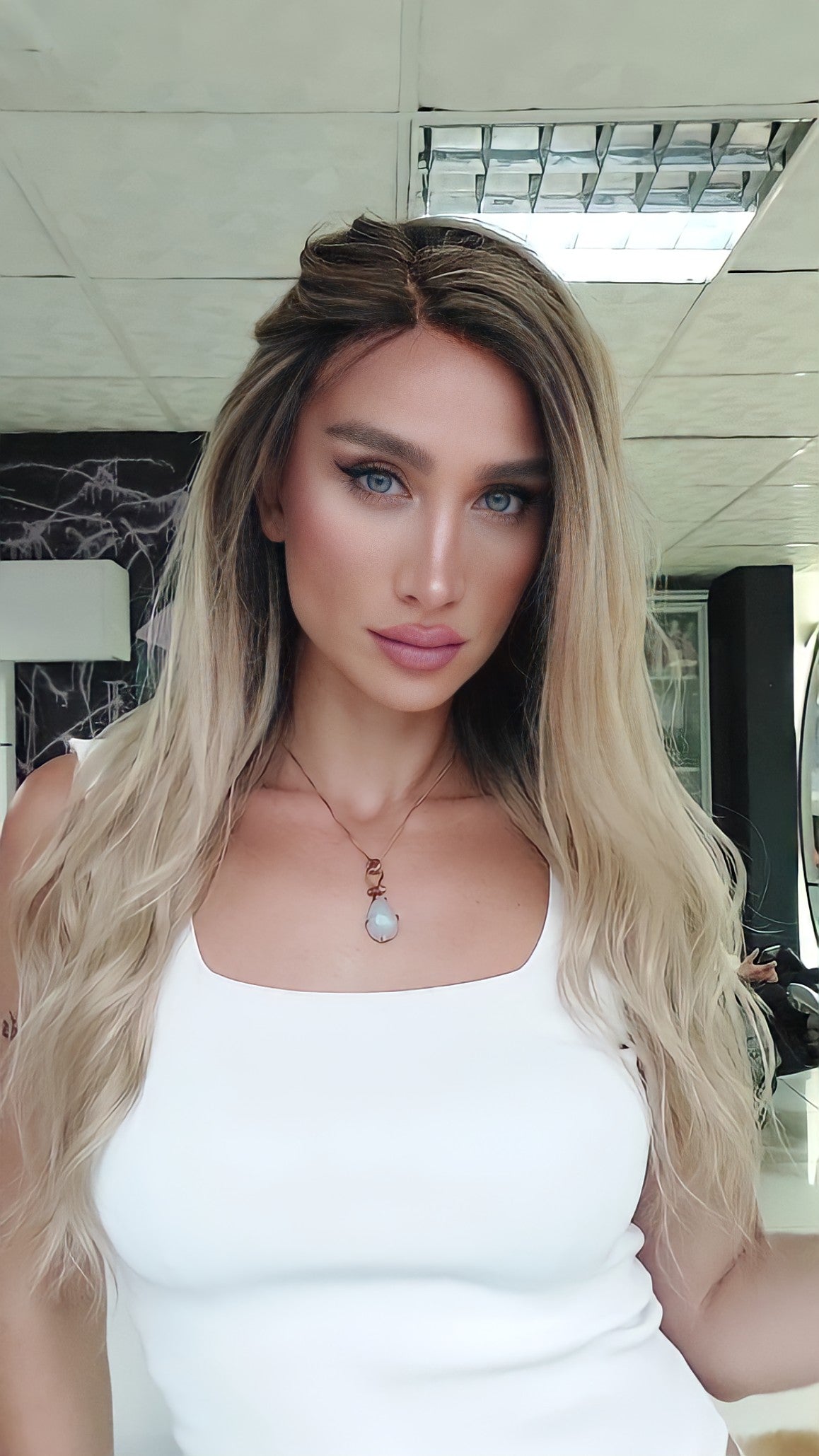 ILYA SARIŞIN RÖFLELİ DANTEL PERUK ÜNİTESİ