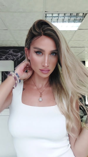 ILYA SARIŞIN RÖFLELİ DANTEL PERUK ÜNİTESİ
