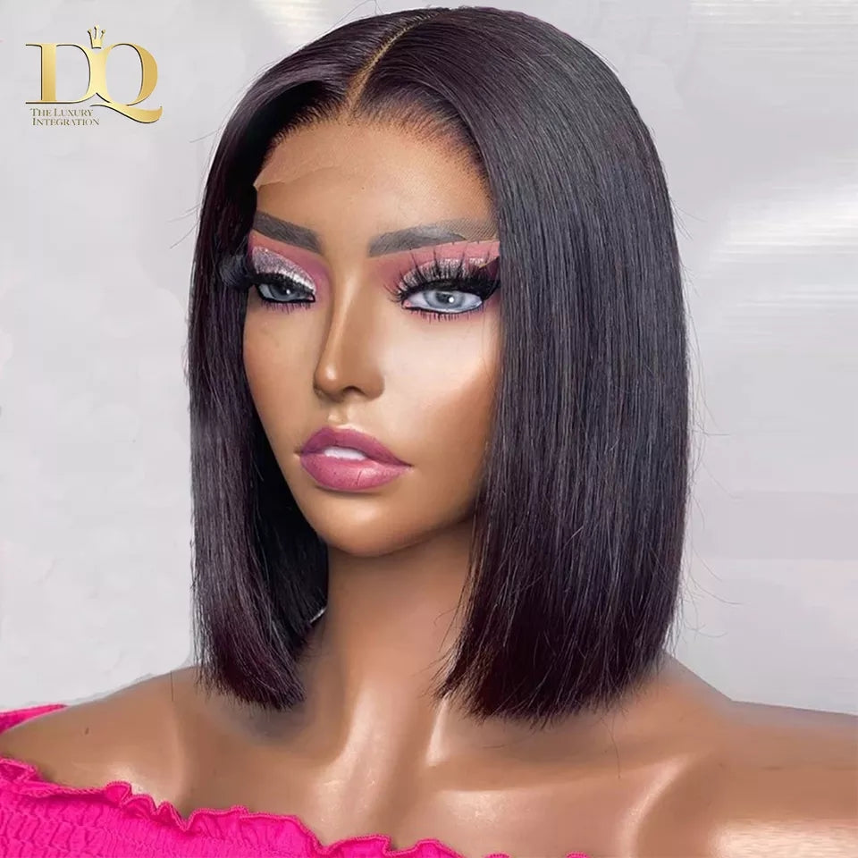 RIHANNA BOB STİL SİYAH  PROTEİN FİBER SENTETİK DANTEL PERUK ÜNİTESİ