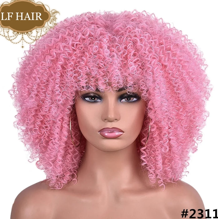 JONRENAU AFRO KAKÜLLÜ FİBER SENTETİK PERUK