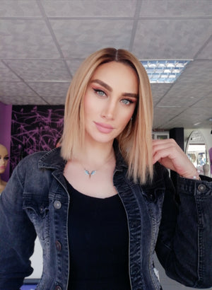 CLARA BAŞAK SARIŞIN BOB STİL DANTEL PERUK ÜNİTESİ