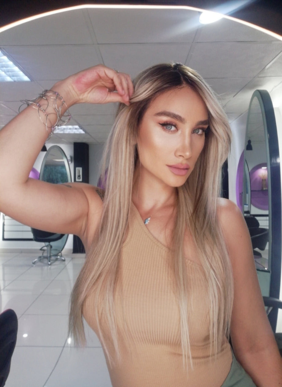 WENDY ICE DIAMOND SARIŞIN DANTEL PERUK ÜNİTESİ