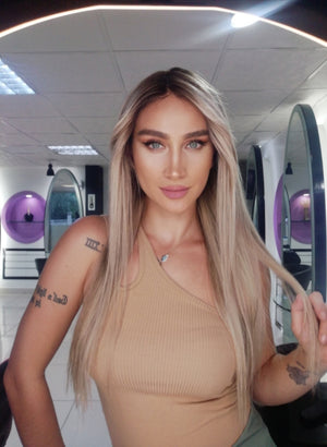 WENDY ICE DIAMOND SARIŞIN DANTEL PERUK ÜNİTESİ
