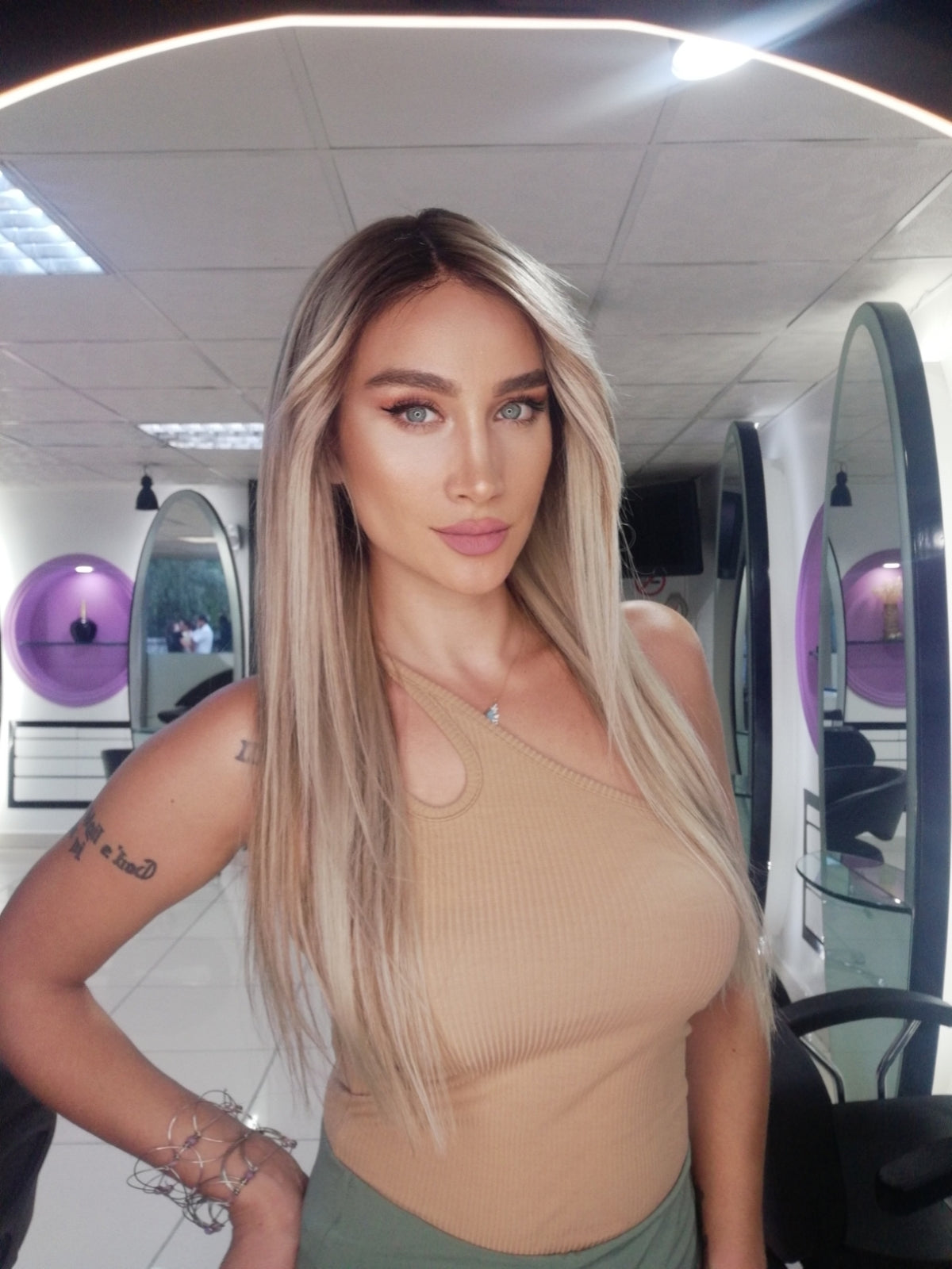 WENDY ICE DIAMOND SARIŞIN DANTEL PERUK ÜNİTESİ