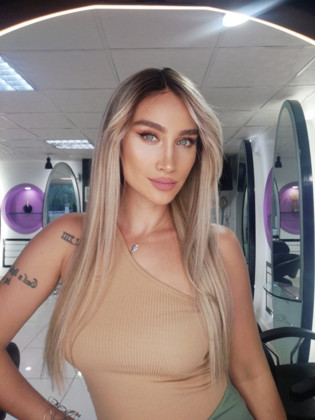 WENDY ICE DIAMOND SARIŞIN DANTEL PERUK ÜNİTESİ