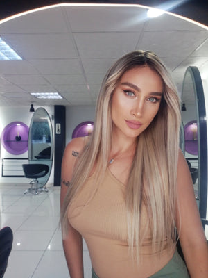 WENDY ICE DIAMOND SARIŞIN DANTEL PERUK ÜNİTESİ