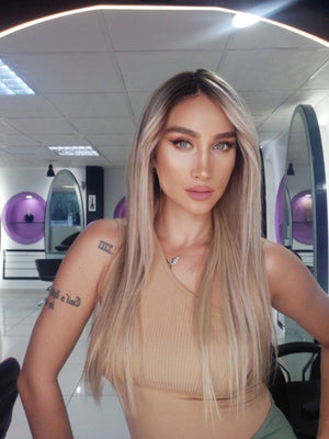 WENDY ICE DIAMOND SARIŞIN DANTEL PERUK ÜNİTESİ
