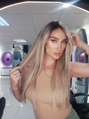 WENDY ICE DIAMOND SARIŞIN DANTEL PERUK ÜNİTESİ