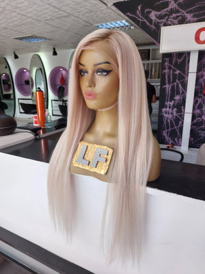 GLAM ROSE BUZ SARIŞIN DİP RÖFLELİ DANTEL PERUK ÜNİTESİ