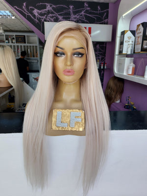 GLAM ROSE BUZ SARIŞIN DİP RÖFLELİ DANTEL PERUK ÜNİTESİ