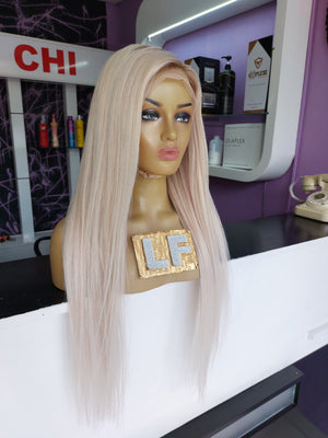 GLAM ROSE BUZ SARIŞIN DİP RÖFLELİ DANTEL PERUK ÜNİTESİ