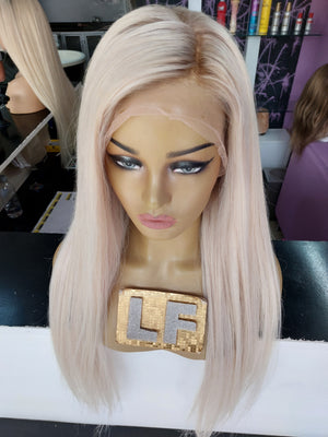 GLAM ROSE BUZ SARIŞIN DİP RÖFLELİ DANTEL PERUK ÜNİTESİ