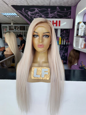GLAM ROSE BUZ SARIŞIN DİP RÖFLELİ DANTEL PERUK ÜNİTESİ
