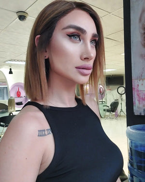 SIDNEY BOB STİL KUMRAL OMBRELİ DANTEL PERUK ÜNİTESİ