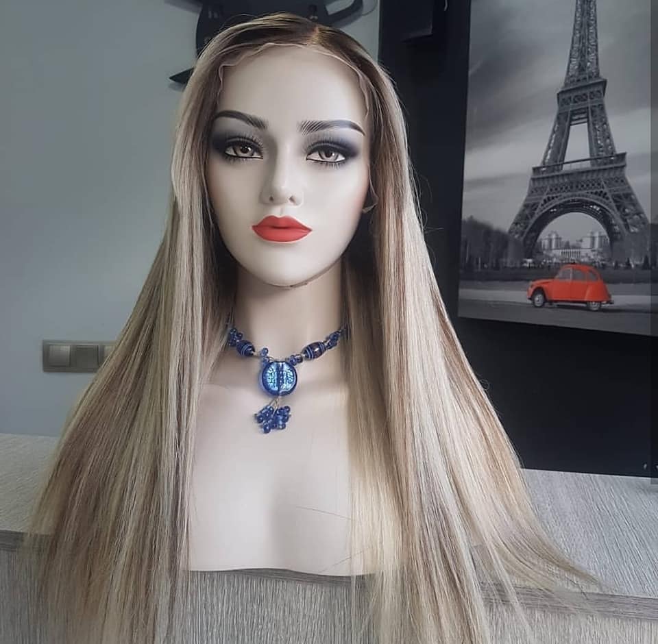 WENDY ICE DIAMOND SARIŞIN DANTEL PERUK ÜNİTESİ