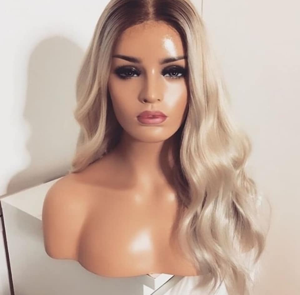 GABRIELLA PLATIN SARIŞIN DANTEL PERUK ÜNİTESİ