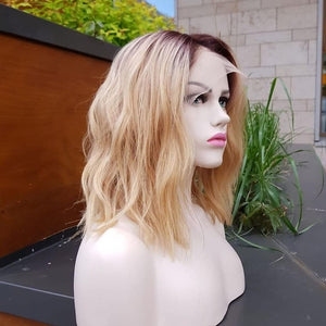 RAFAELLA GOLDEN SARIŞIN OMBRE DANTEL PERUK ÜNİTESİ
