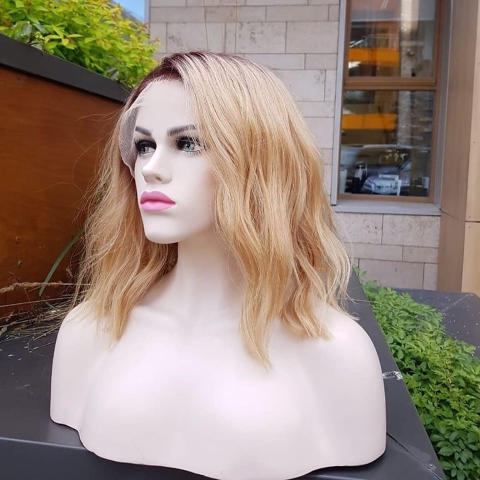 RAFAELLA GOLDEN SARIŞIN OMBRE DANTEL PERUK ÜNİTESİ