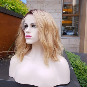 RAFAELLA GOLDEN SARIŞIN OMBRE DANTEL PERUK ÜNİTESİ