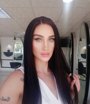 ANABELLA SİYAH DANTEL PERUK ÜNİTESİ