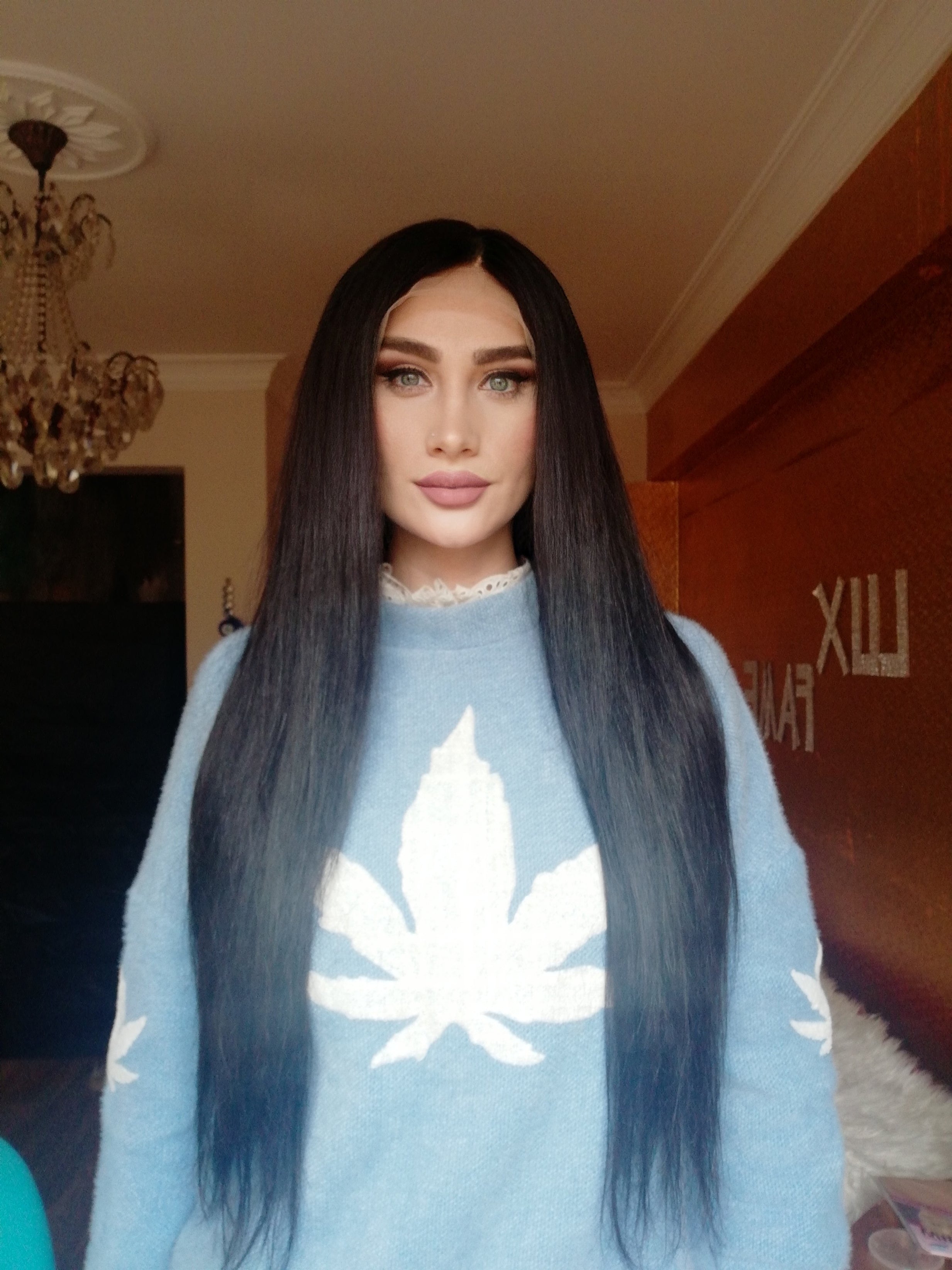 ANABELLA JET SİYAH DANTEL PERUK ÜNİTESİ ü
