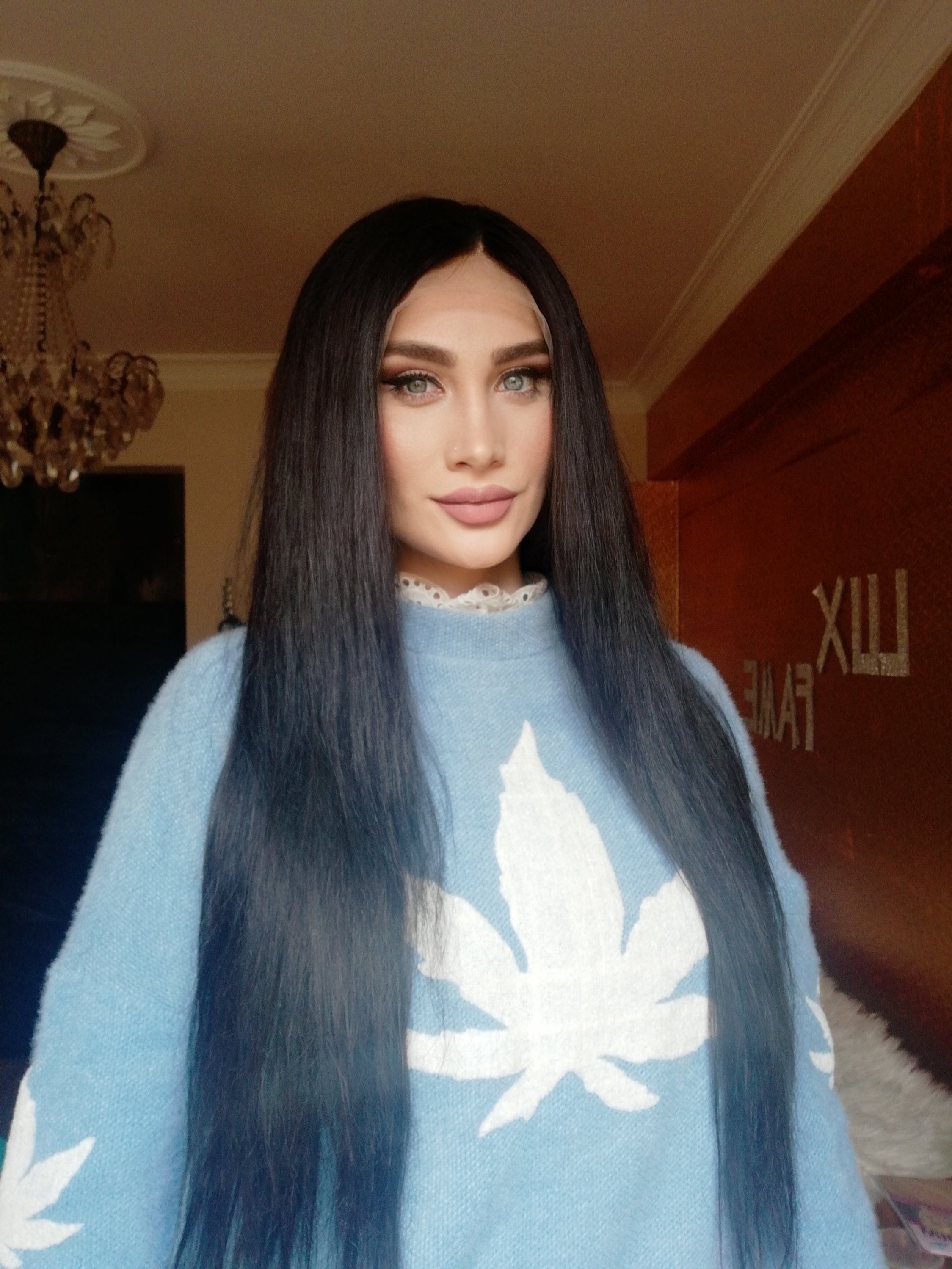 ANABELLA JET SİYAH DANTEL PERUK ÜNİTESİ ü