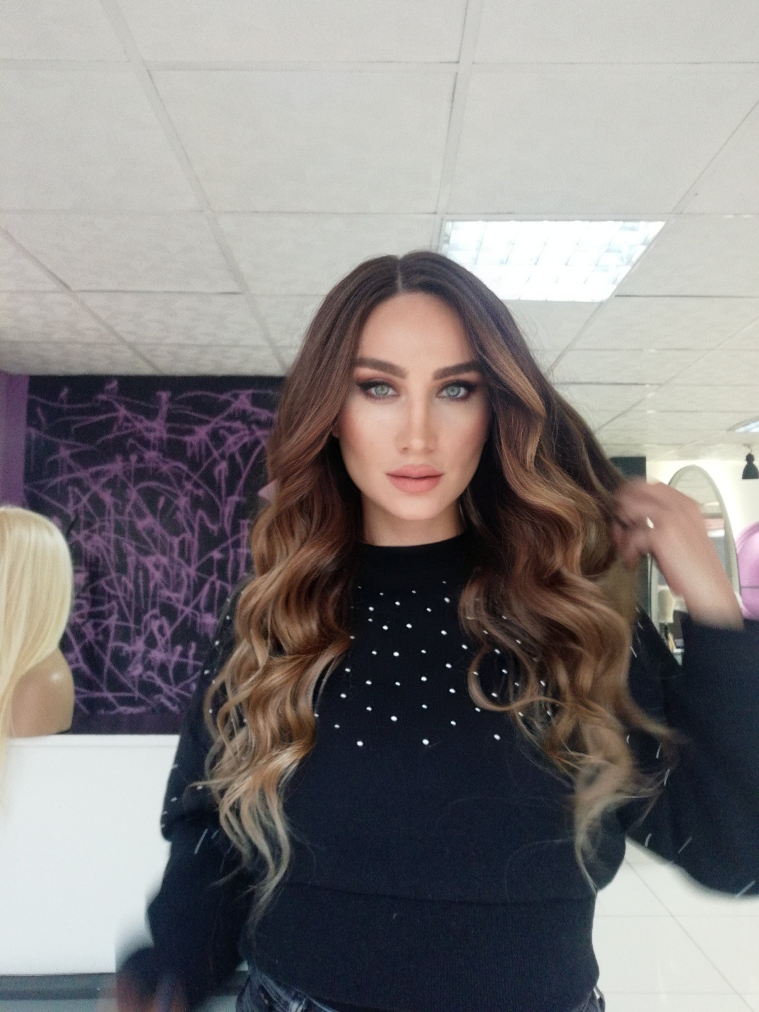 VANESSA KAHVERENGİ IŞILTILI DANTEL PERUK ÜNİTESİ
