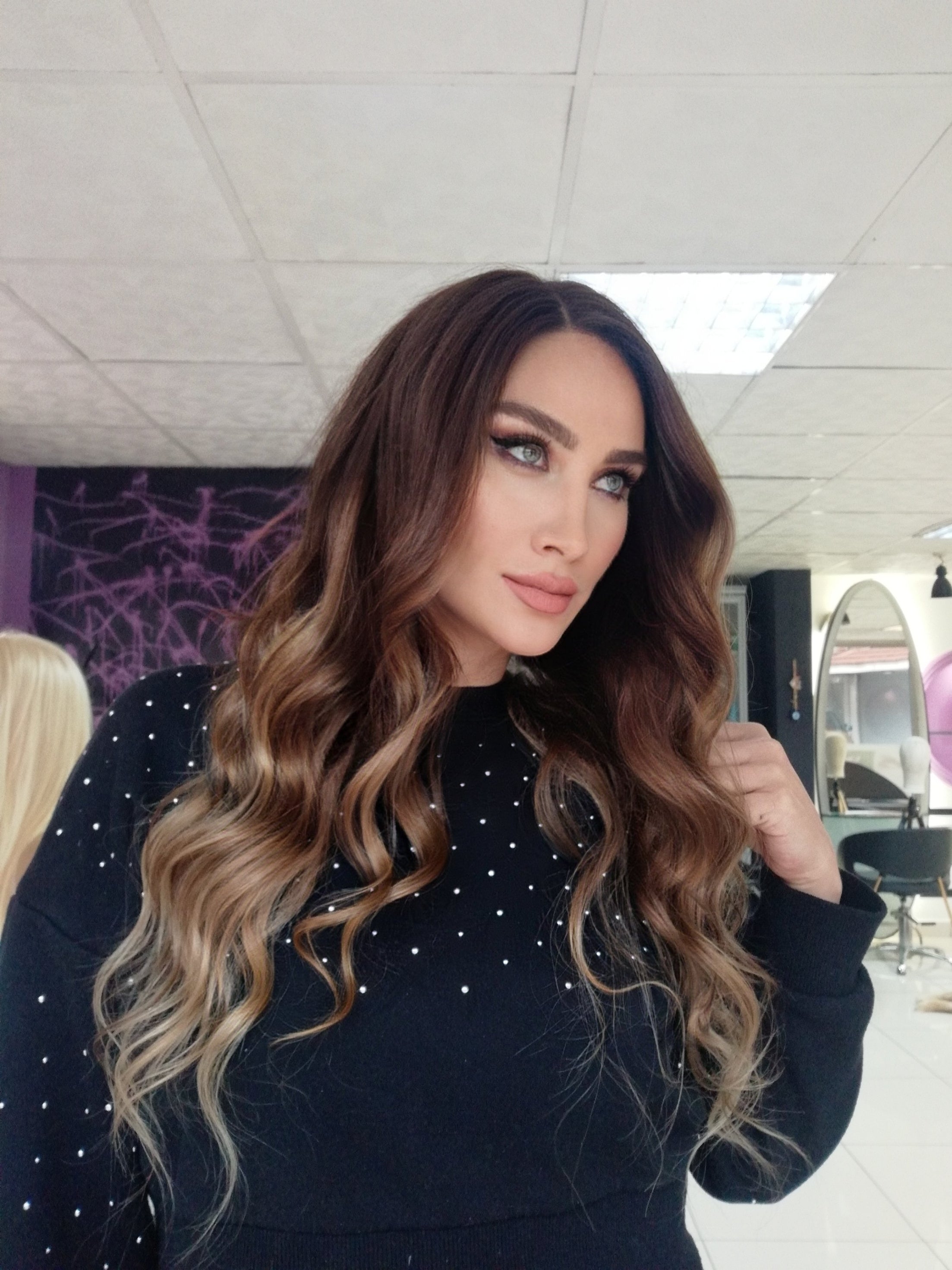 VANESSA KAHVERENGİ IŞILTILI DANTEL PERUK ÜNİTESİ