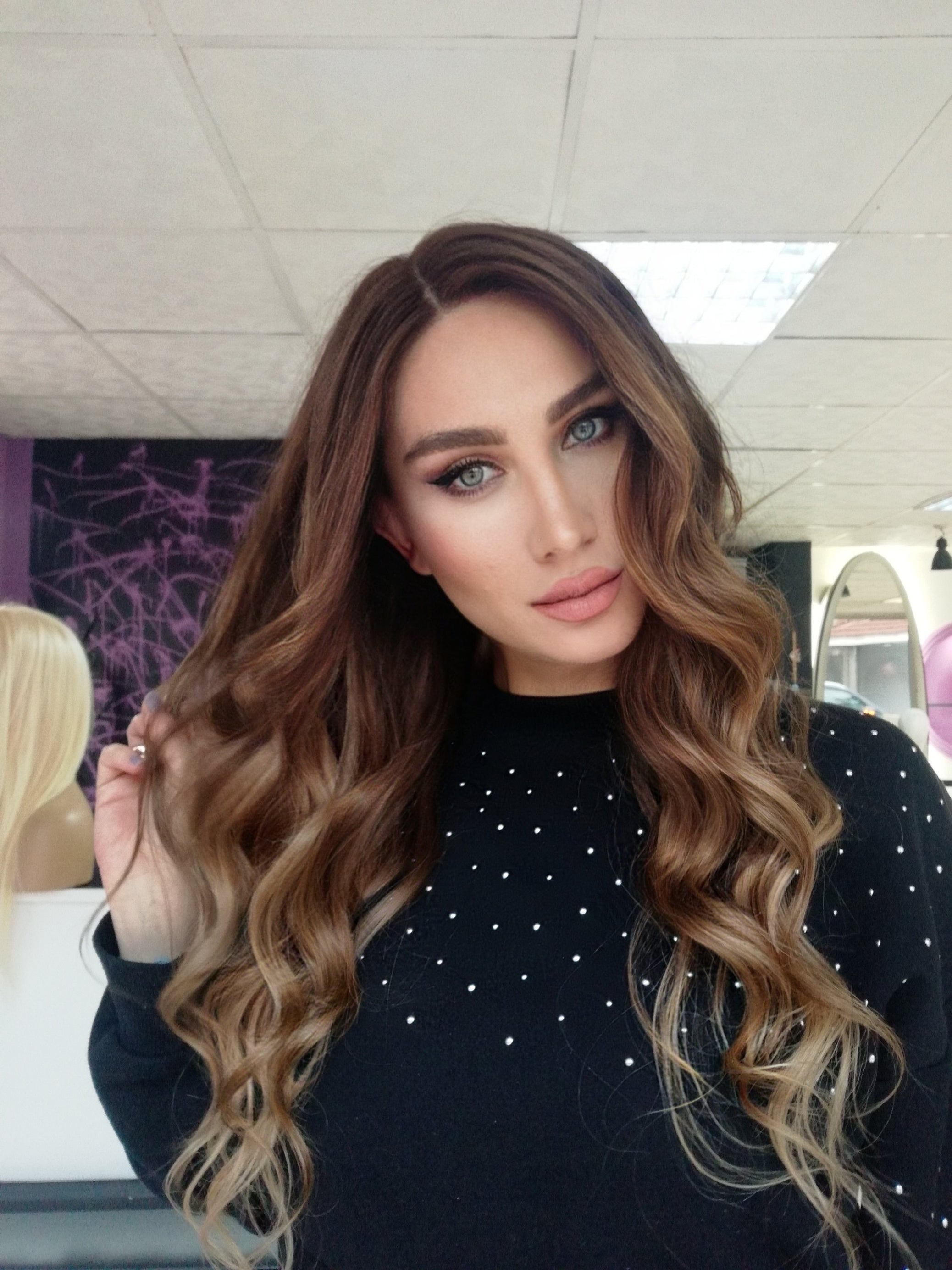 VANESSA KAHVERENGİ IŞILTILI DANTEL PERUK ÜNİTESİ