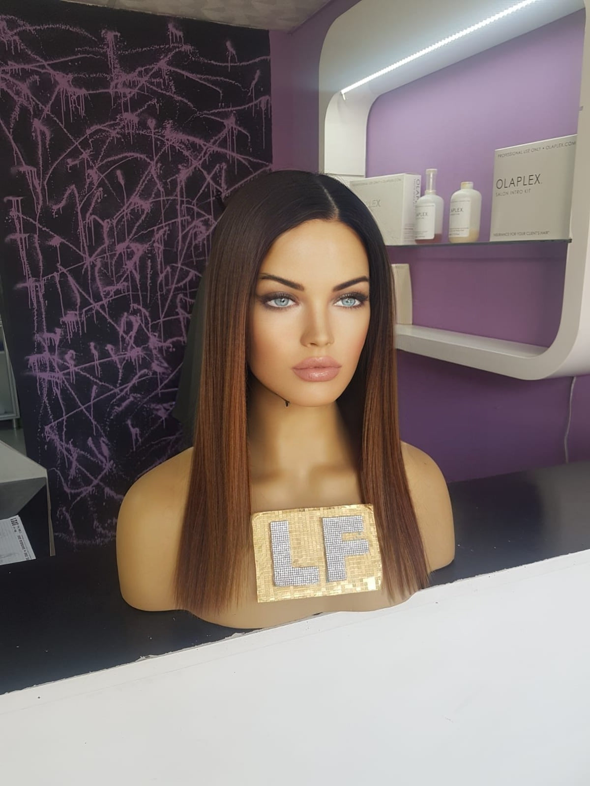 ALESANDRA KAHVERENGİ OMBRELİ DANTEL PERUK ÜNİTESİ