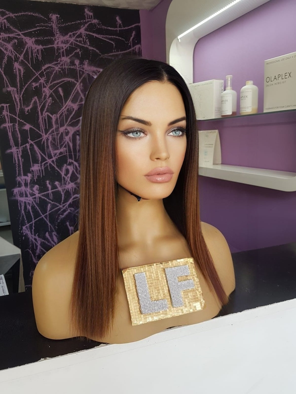 ALESANDRA KAHVERENGİ OMBRELİ DANTEL PERUK ÜNİTESİ