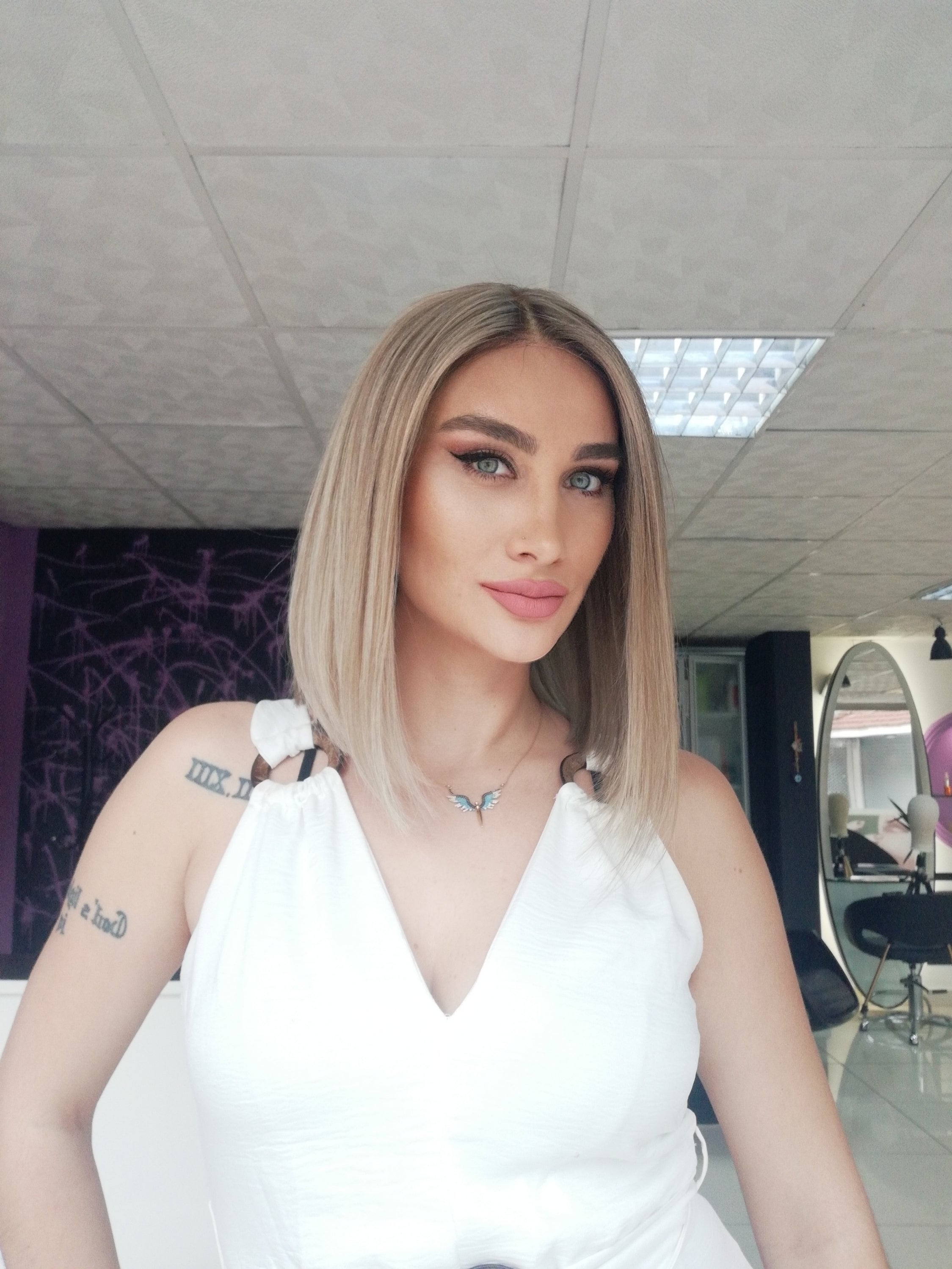 VALENTIA SARIŞIN BOB RÖFLELİ DANTEL PERUK ÜNİTESİ