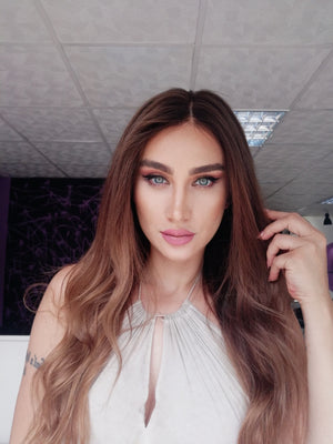 RICARDA KAHVERENGİ OMBRELİ DANTEL PERUK ÜNİTESİ