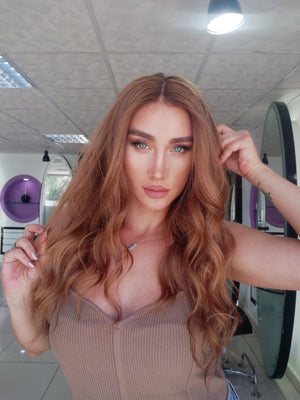 GISELA KARAMEL DANTEL PERUK ÜNİTESİ