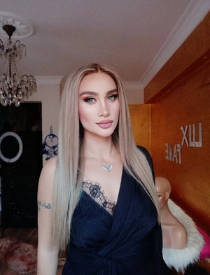 ABIGAIL SARIŞIN RÖFLELİ DANTEL PERUK ÜNİTESİ