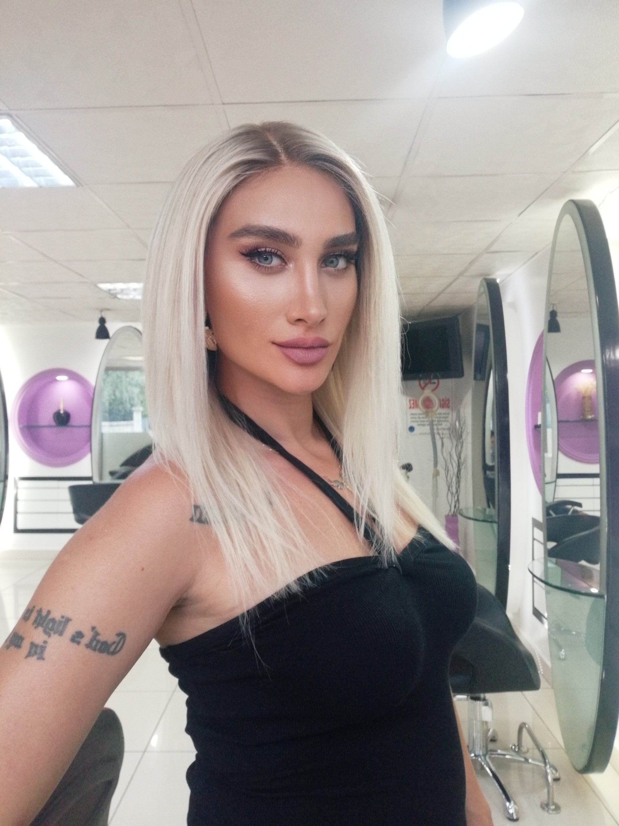 CAROL PLATİN SARIŞIN OMBRELİ DANTEL PERUK ÜNİTESİ